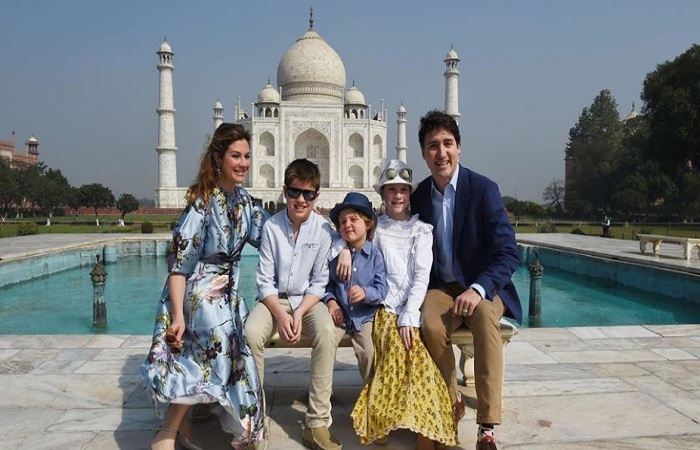 Taj Mahal with Family